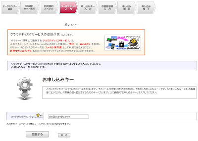 メールアドレス入力