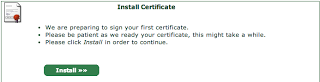 Install Certificate