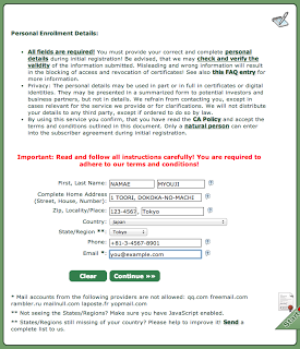 Personal Enrollment Details